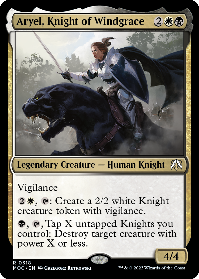 Aryel, Knight of Windgrace [March of the Machine Commander] | Jack's On Queen