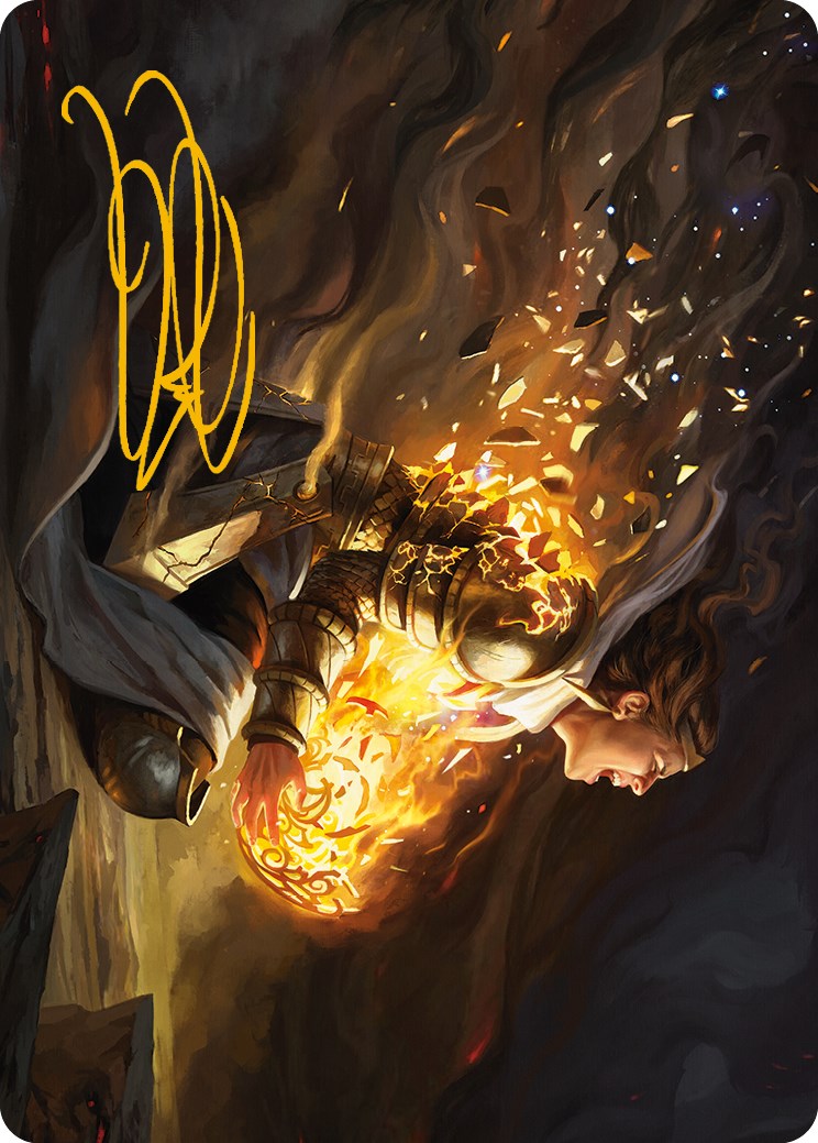 Vanish into Eternity Art Card (Gold-Stamped Signature) [Phyrexia: All Will Be One Art Series] | Jack's On Queen