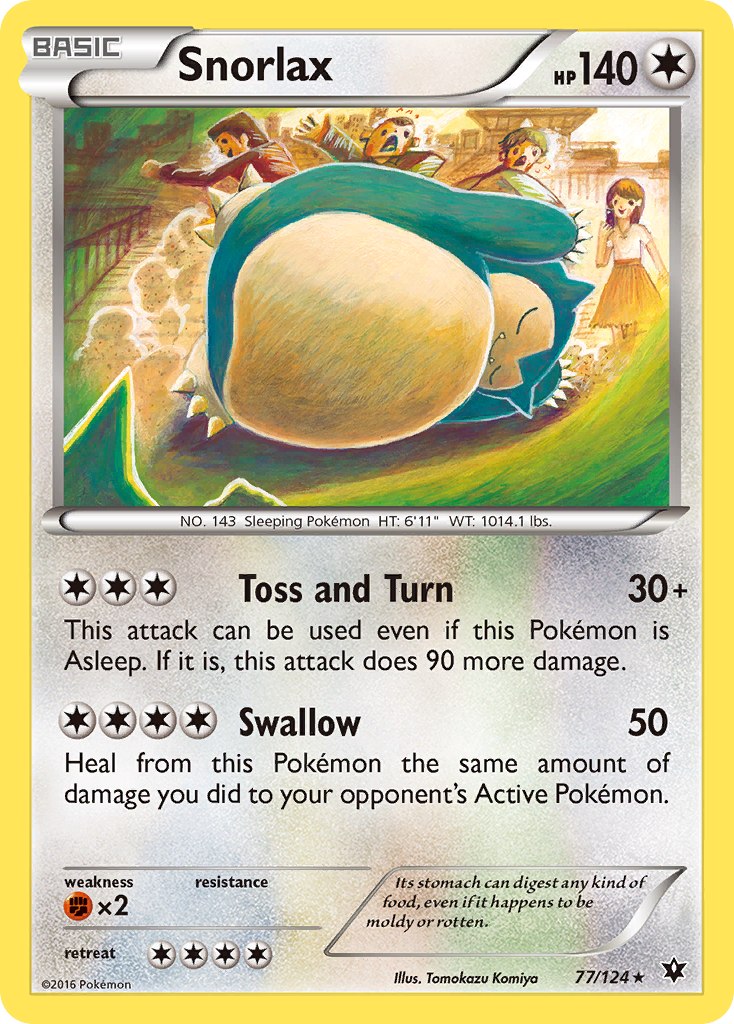 Snorlax (77/124) [XY: Fates Collide] | Jack's On Queen