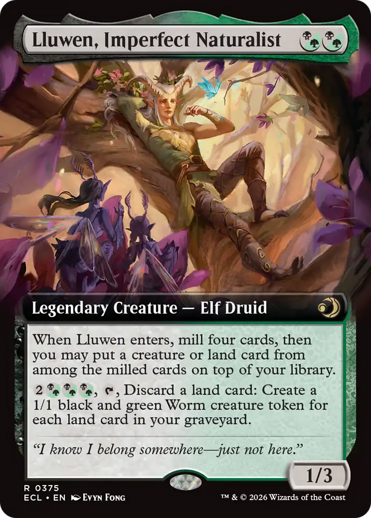 Lluwen, Imperfect Naturalist (Extended Art) [Lorwyn Eclipsed] | Jack's On Queen