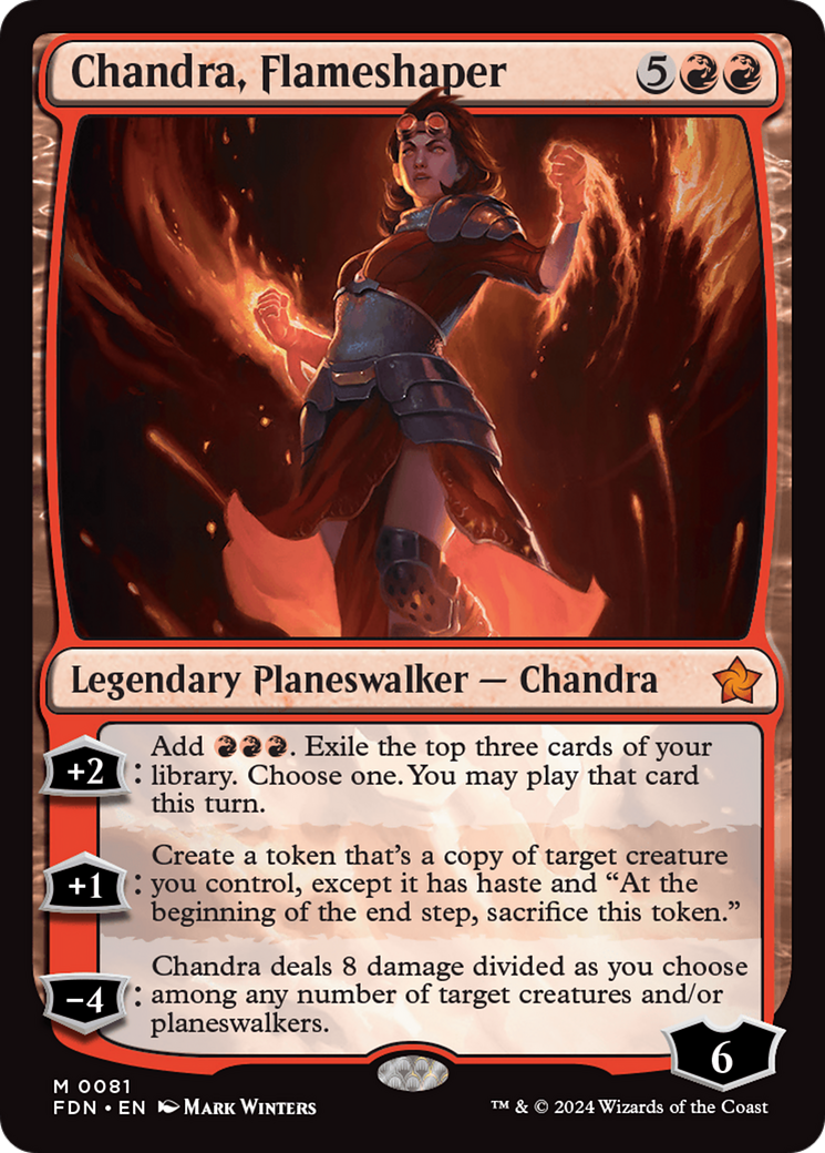 Chandra, Flameshaper [Foundations] | Jack's On Queen