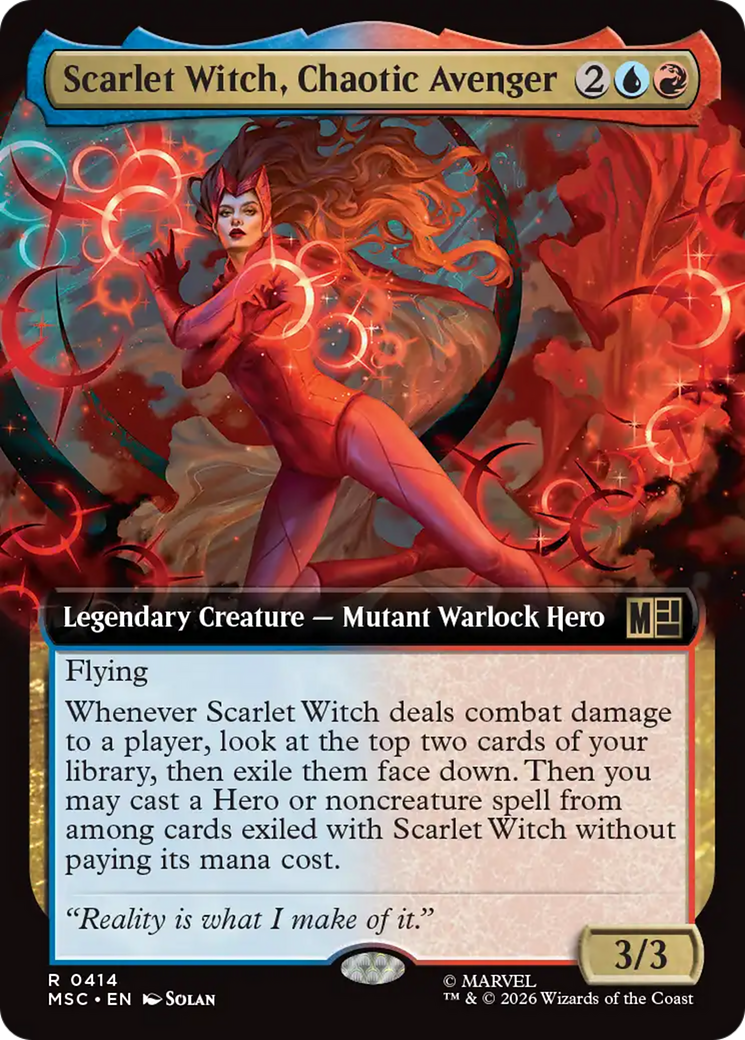 Scarlet Witch, Chaotic Avenger (Extended Art) [Marvel Super Heroes Commander] | Jack's On Queen