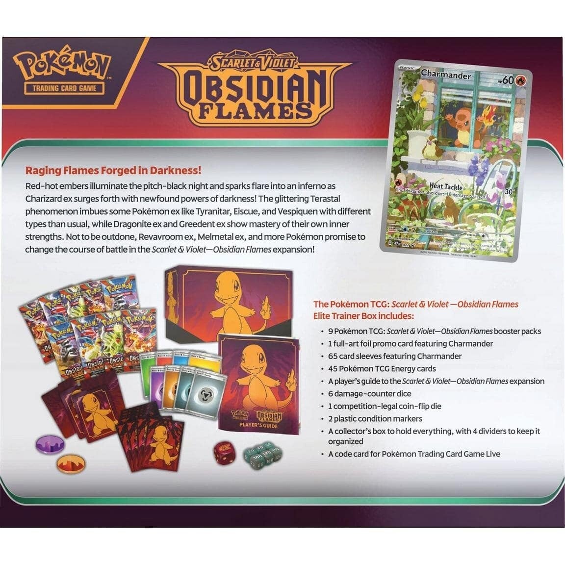 Scarlet & Violet: Obsidian Flames - Elite Trainer Box | Jack's On Queen