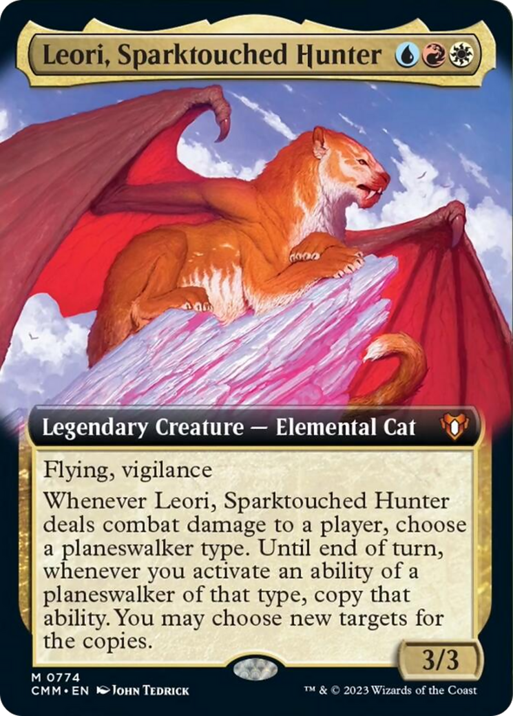 Leori, Sparktouched Hunter (Extended Art) [Commander Masters] | Jack's On Queen