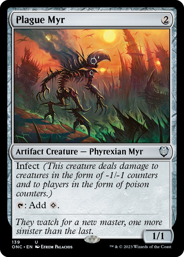 Plague Myr [Phyrexia: All Will Be One Commander] | Jack's On Queen