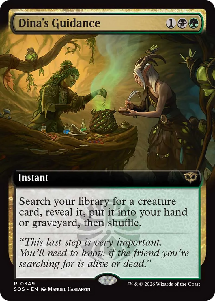 Dina's Guidance (Extended Art) [Secrets of Strixhaven] | Jack's On Queen