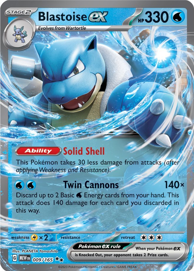 Blastoise ex (009/165) [Scarlet & Violet 151] | Jack's On Queen