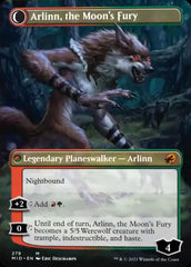 Arlinn, the Pack's Hope // Arlinn, the Moon's Fury (Borderless) [Innistrad: Midnight Hunt] | Jack's On Queen