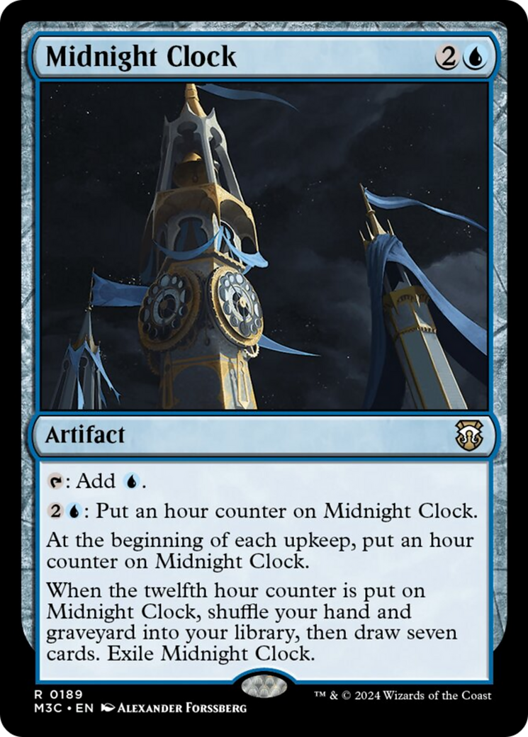 Midnight Clock (Ripple Foil) [Modern Horizons 3 Commander] | Jack's On Queen