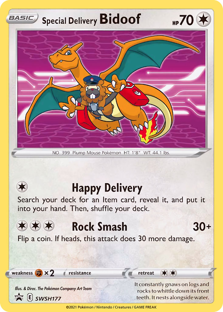 Special Delivery Bidoof (SWSH177) [Sword & Shield: Black Star Promos] | Jack's On Queen