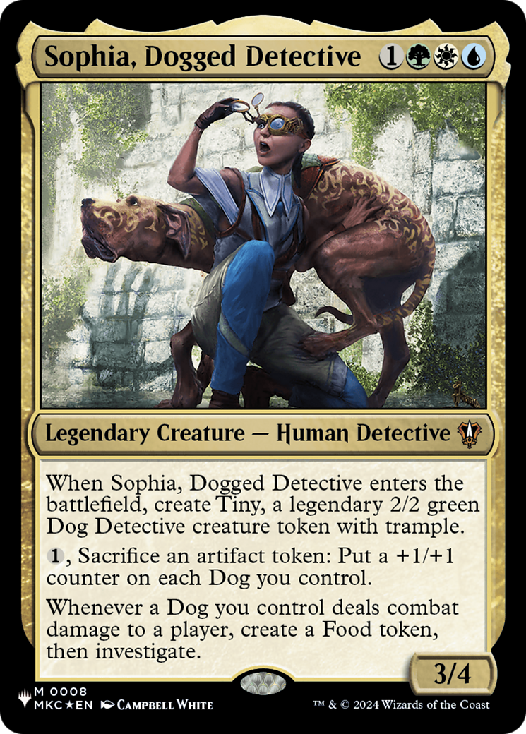 Sophia, Dogged Detective (MKC) [The List] | Jack's On Queen