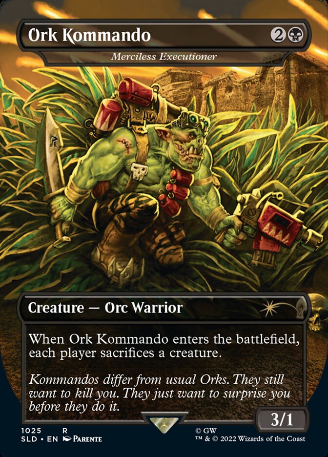 Ork Kommando - Merciless Executioner (Borderless) [Secret Lair Drop Series] | Jack's On Queen