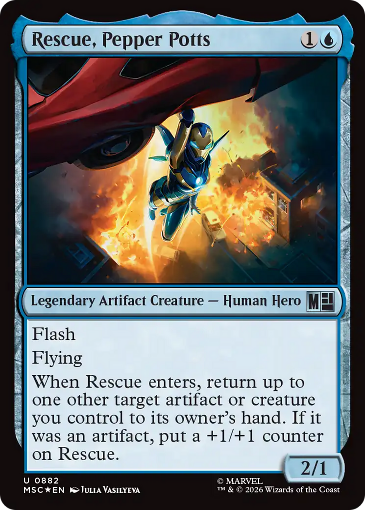 Rescue, Pepper Potts (Surge Foil) [Marvel Super Heroes Commander] | Jack's On Queen