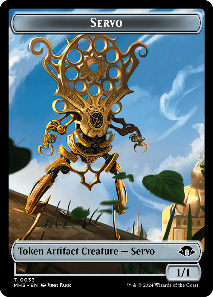 Aetherborn // Servo Double-Sided Token [Modern Horizons 3 Commander Tokens] | Jack's On Queen