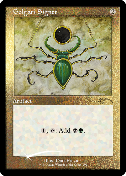 Golgari Signet (Retro) (Foil Etched) [Secret Lair Drop Series] | Jack's On Queen