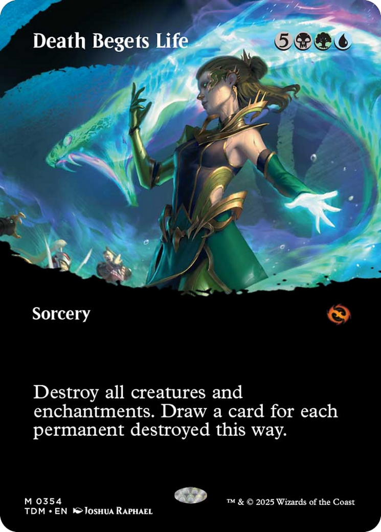Death Begets Life (Borderless) [Tarkir: Dragonstorm] | Jack's On Queen
