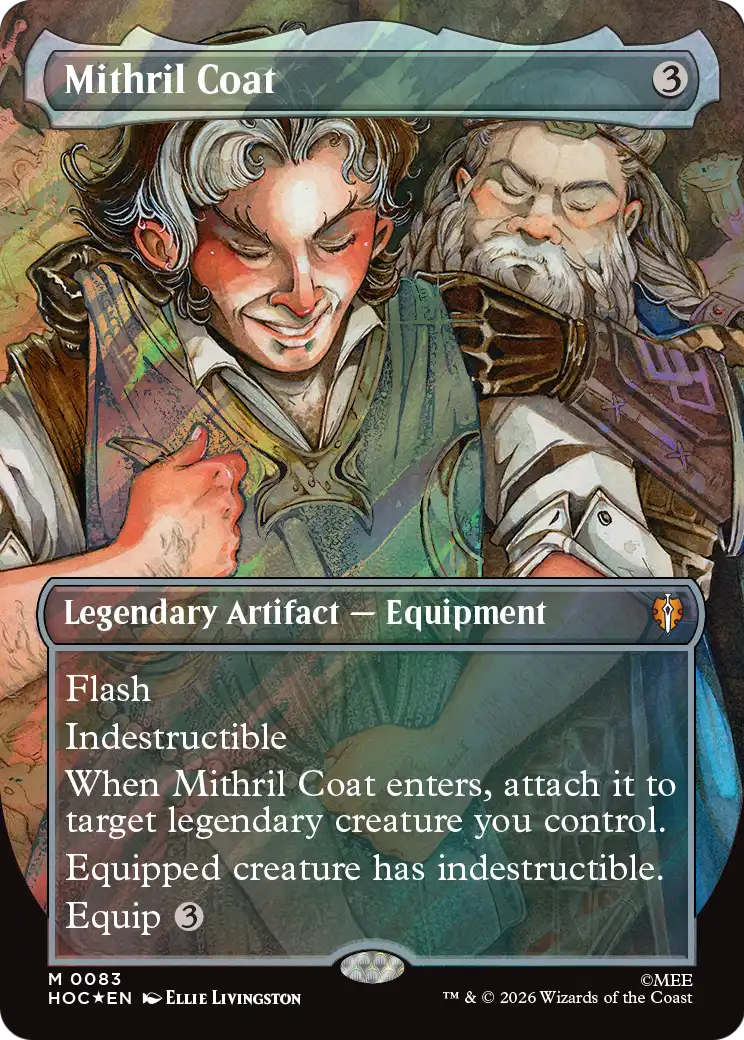 Mithril Coat (Borderless) (Surge Foil) [The Hobbit: Eternal-Legal] | Jack's On Queen