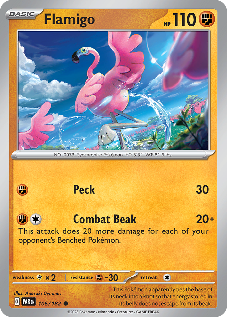 Flamigo (106/182) [Scarlet & Violet: Paradox Rift] | Jack's On Queen