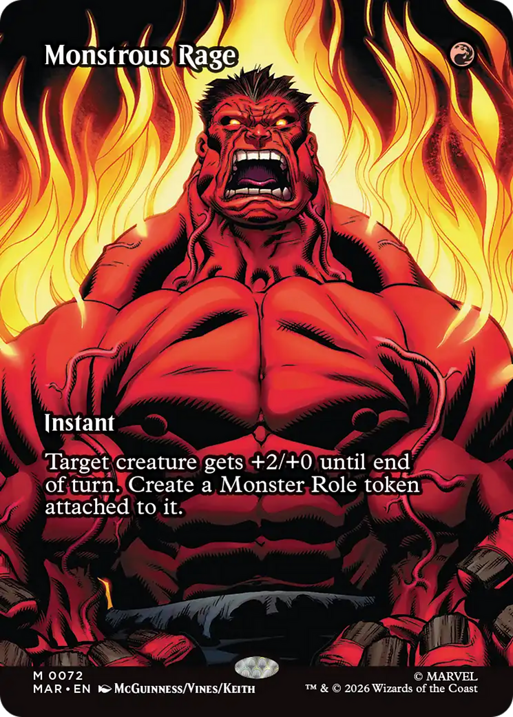 Monstrous Rage (Borderless) [Marvel Universe: Eternal-Legal] | Jack's On Queen