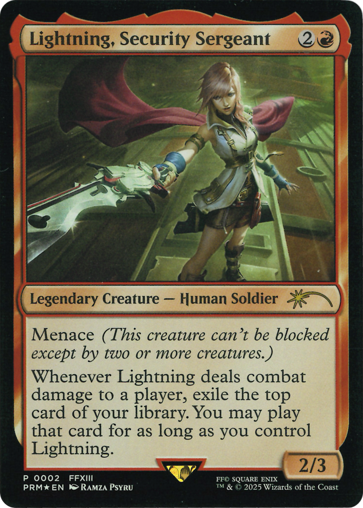 Lightning, Security Sergeant (Costco Bundle) [FINAL FANTASY Promos] | Jack's On Queen