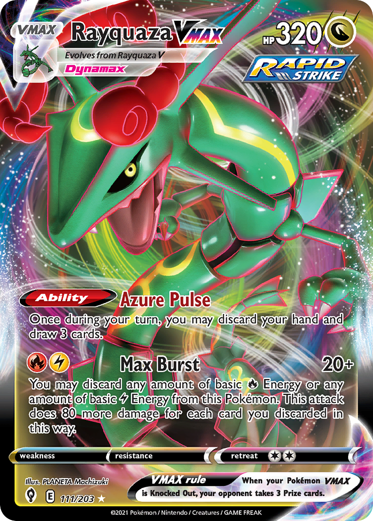 Rayquaza VMAX (111/203) (Jumbo Card) [Sword & Shield: Evolving Skies] | Jack's On Queen