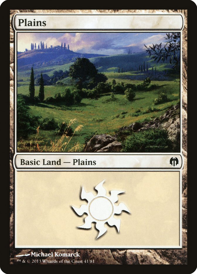 Plains (41) [Duel Decks: Heroes vs. Monsters] | Jack's On Queen