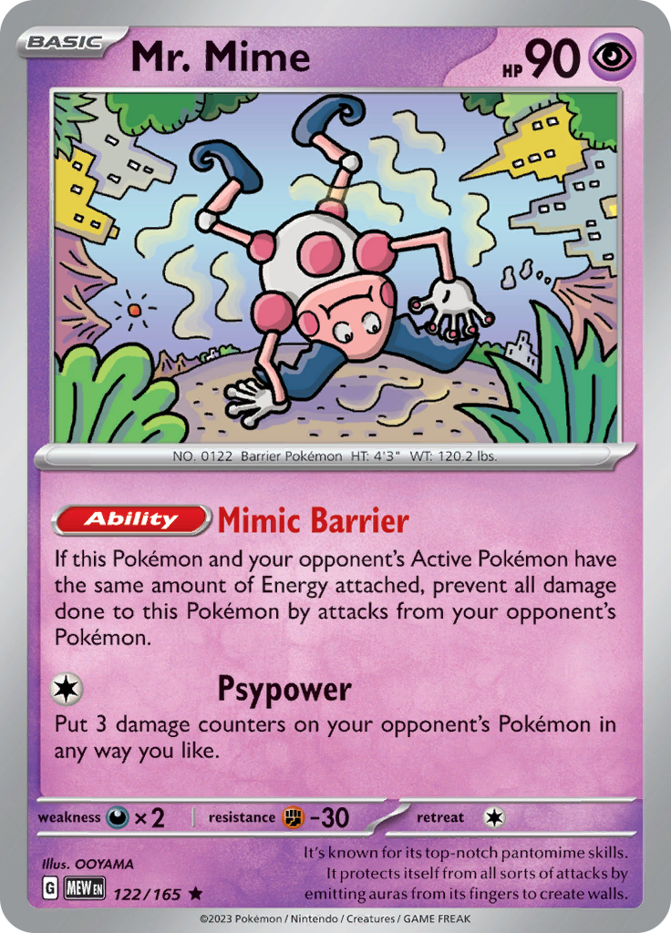 Mr. Mime (122/165) [Scarlet & Violet: 151] | Jack's On Queen