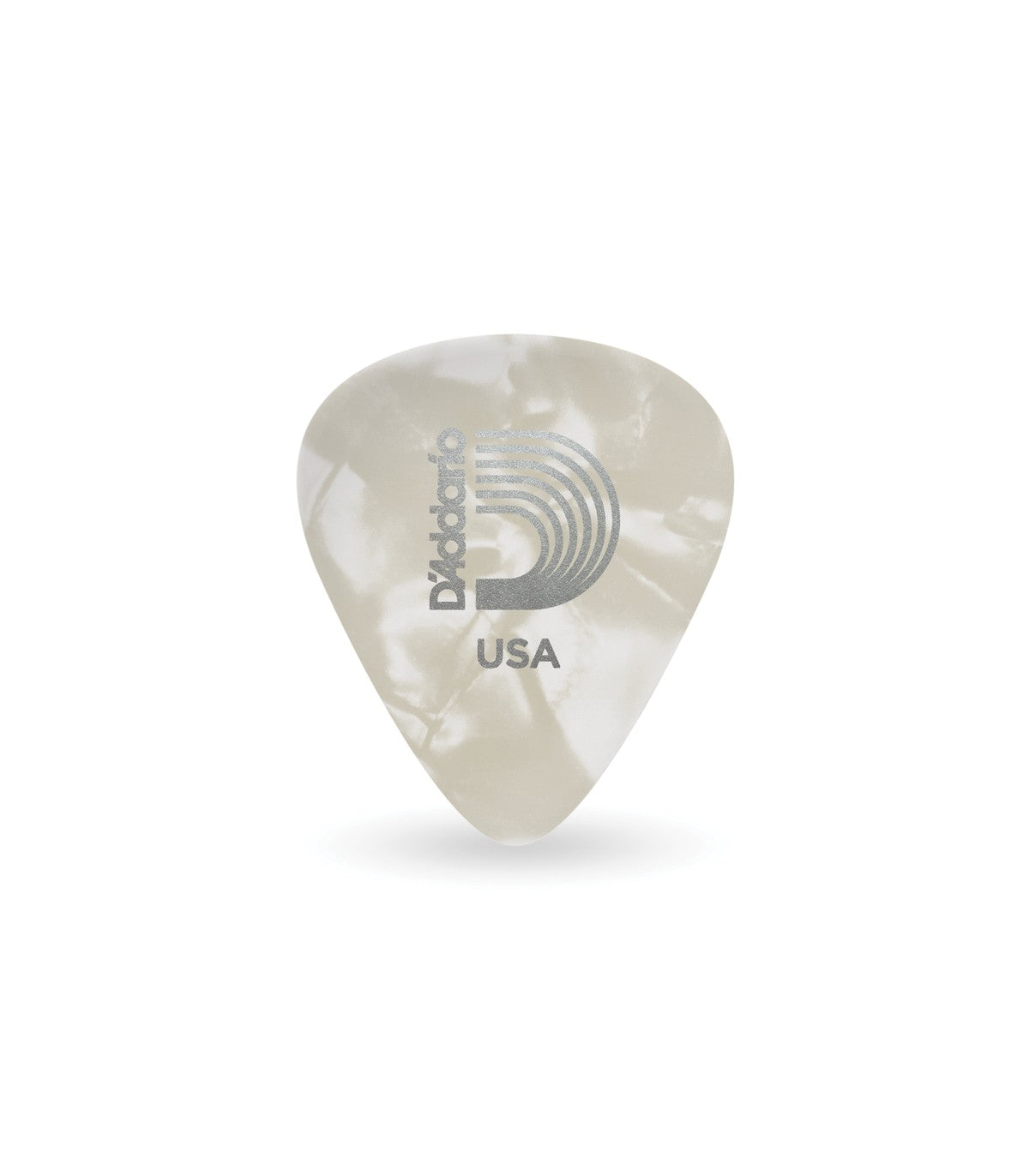 D'Addario White Pearl Celluloid Guitar Picks, 10 pack, Medium 1CWP4-10 | Jack's On Queen