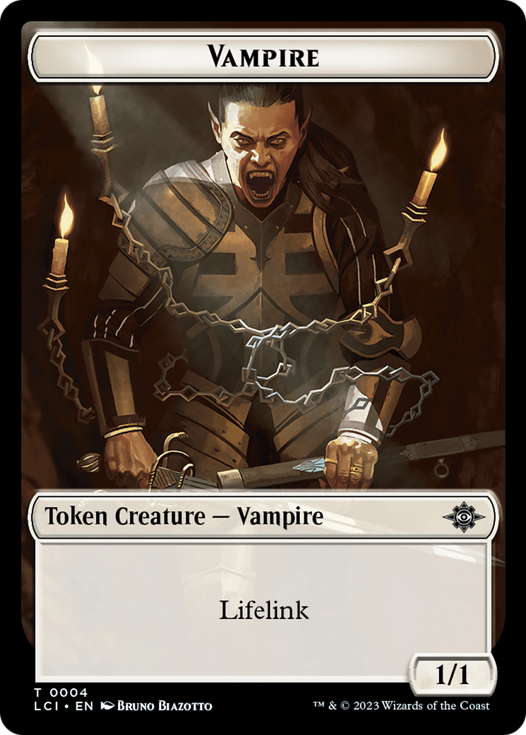 Vampire // Spirit Double-Sided Token [The Lost Caverns of Ixalan Tokens] | Jack's On Queen
