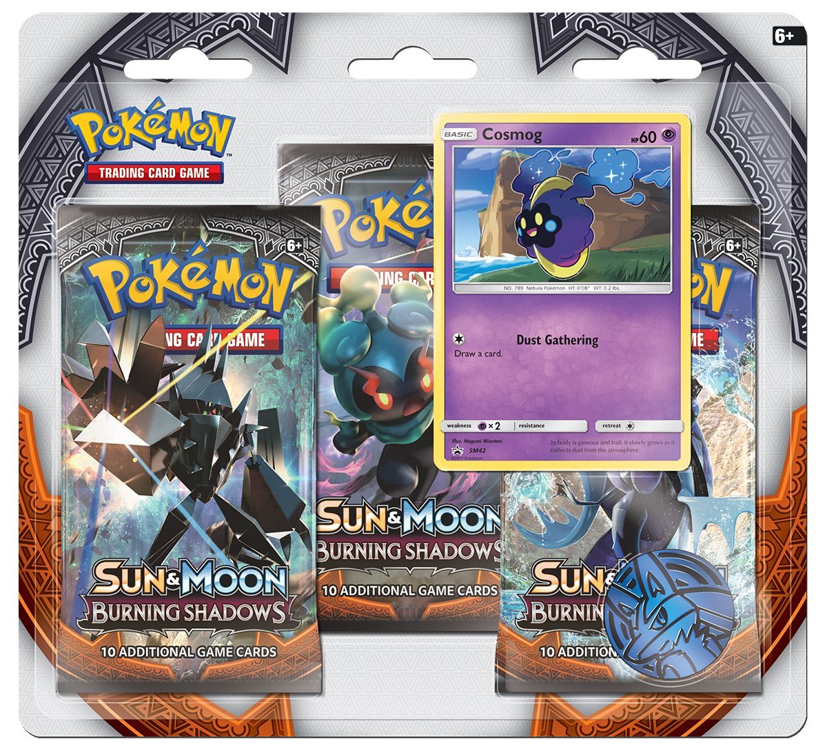 Sun & Moon: Burning Shadows - 3-Pack Blister (Cosmog) | Jack's On Queen