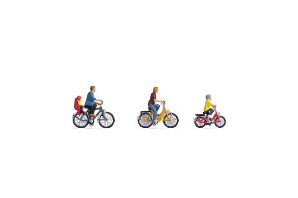 HO Scale Family on a Bike Trip Noch Gmbh & Co 528-15909 | Jack's On Queen