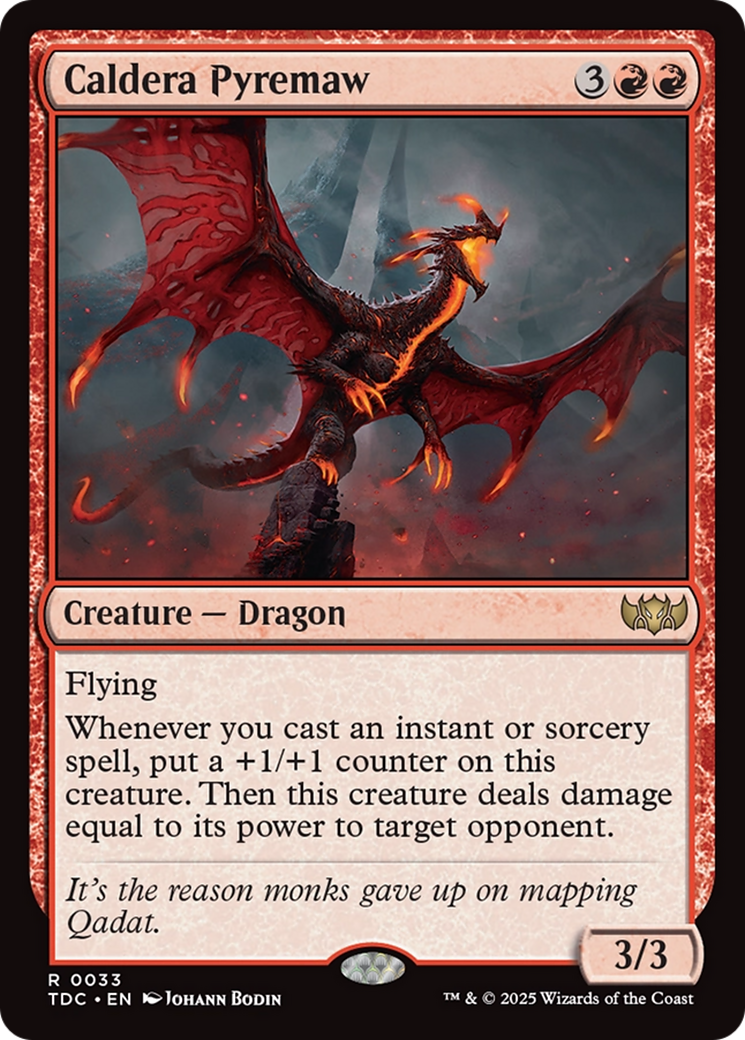 Caldera Pyremaw [Tarkir: Dragonstorm Commander] | Jack's On Queen