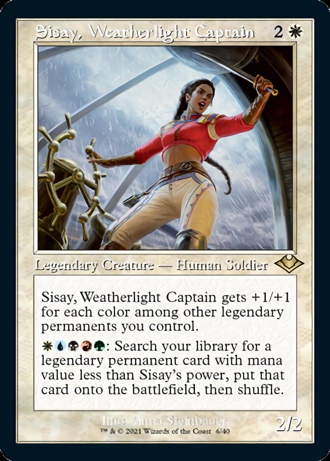 Sisay, Weatherlight Captain (Retro Foil Etched) [Modern Horizons] | Jack's On Queen
