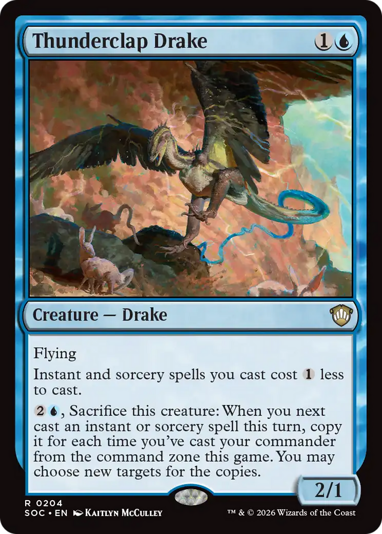 Thunderclap Drake [Secrets of Strixhaven Commander] | Jack's On Queen