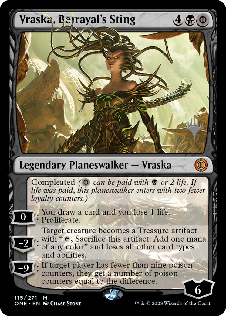 Vraska, Betrayal's Sting (Promo Pack) [Phyrexia: All Will Be One Promos] | Jack's On Queen