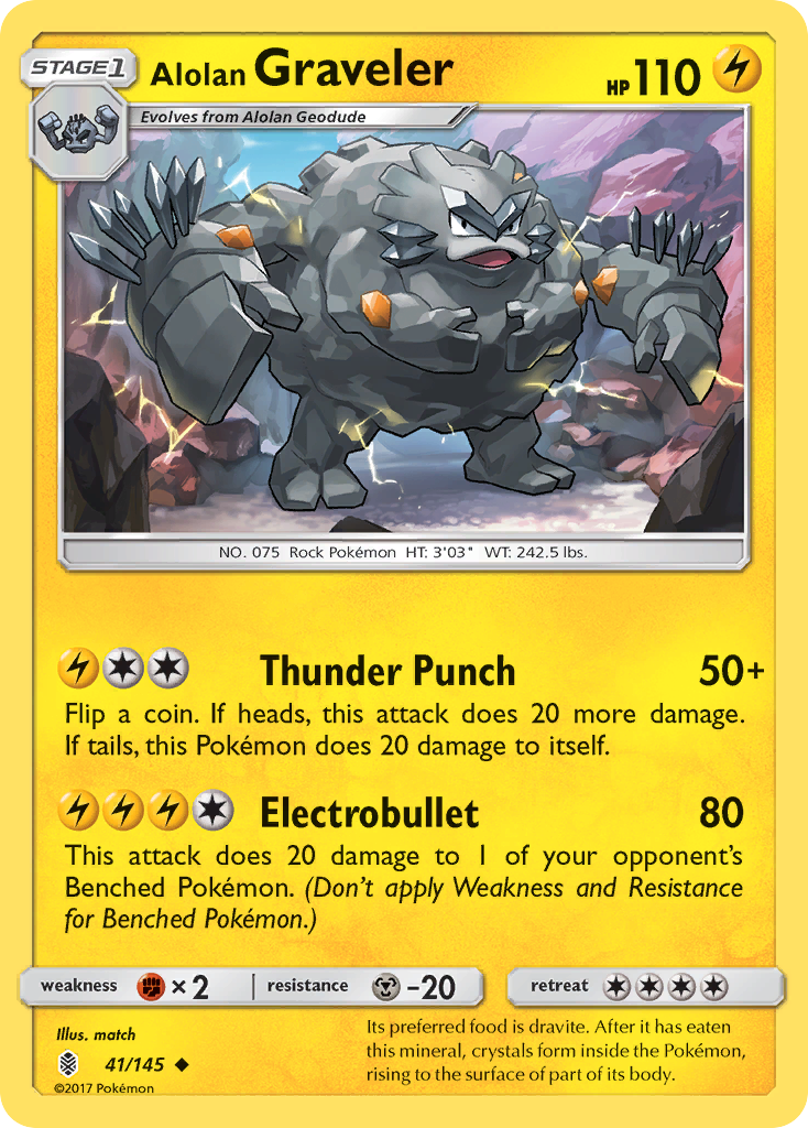 Alolan Graveler (41/145) [Sun & Moon: Guardians Rising] | Jack's On Queen