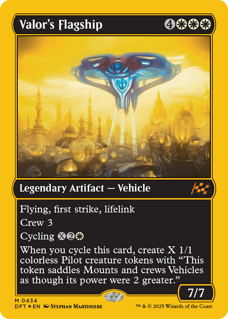 Valor's Flagship (First-Place Foil) [Aetherdrift] | Jack's On Queen