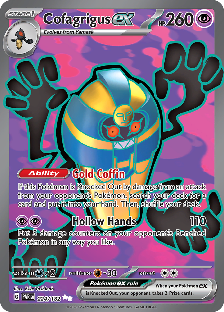 Cofagrigus ex (224/182) [Scarlet & Violet: Paradox Rift] | Jack's On Queen