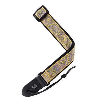 Ukulele Strap Paisley-YEL/PUR 15UKE04 | Jack's On Queen