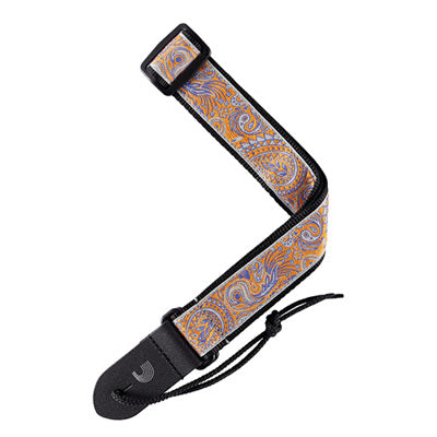 Ukulele Strap Paisley-GRY/ORG 15UKE05 | Jack's On Queen