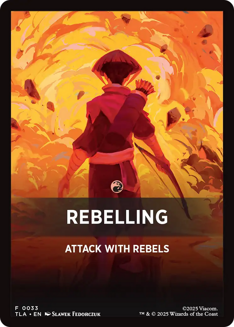 Rebelling Theme Card [Avatar: The Last Airbender Tokens] | Jack's On Queen