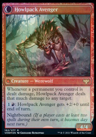 Ill-Tempered Loner // Howlpack Avenger [Innistrad: Crimson Vow Prerelease Promos] | Jack's On Queen