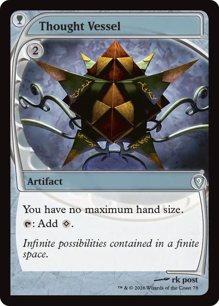 Thought Vessel (Future Sight) [Mystery Booster: Commander Edition] | Jack's On Queen