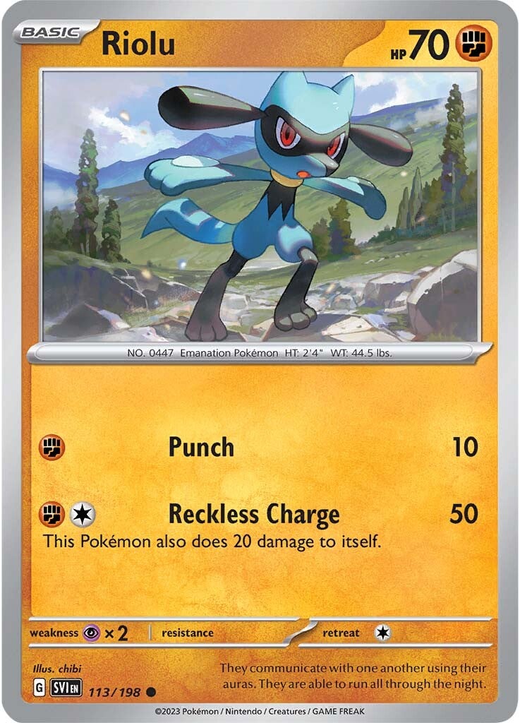 Riolu (113/198) [Scarlet & Violet: Base Set] | Jack's On Queen