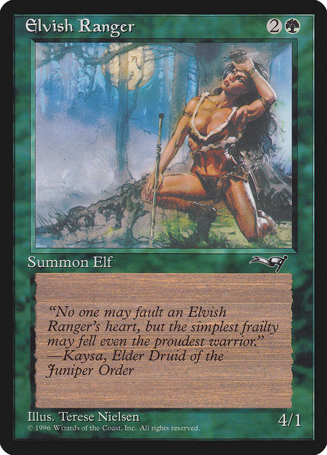 Elvish Ranger (Moon Background) [Alliances] | Jack's On Queen