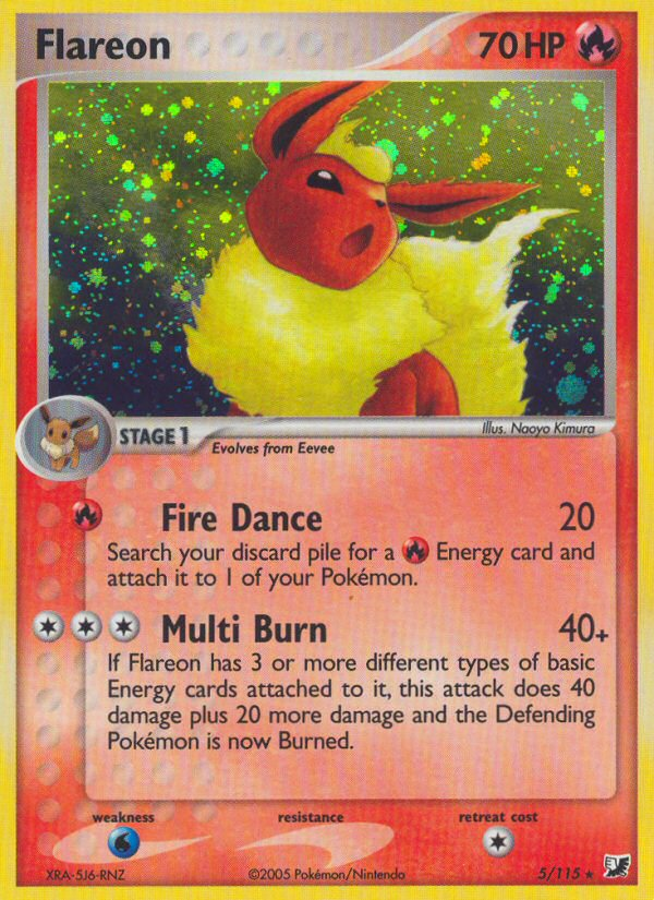 Flareon (5/115) [EX: Unseen Forces] | Jack's On Queen