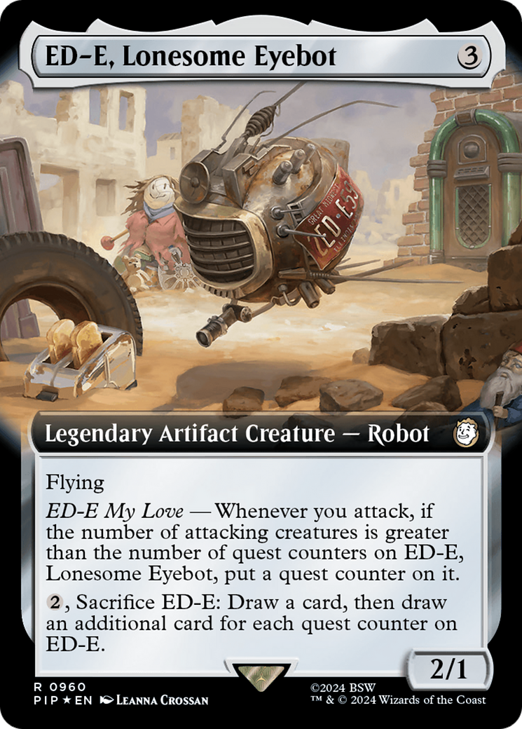 ED-E, Lonesome Eyebot (Extended Art) (Surge Foil) [Fallout] | Jack's On Queen