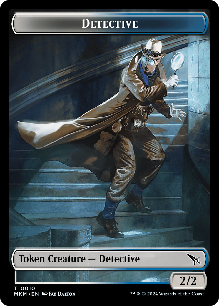 Detective // Plant Double-Sided Token [Murders at Karlov Manor Tokens] | Jack's On Queen