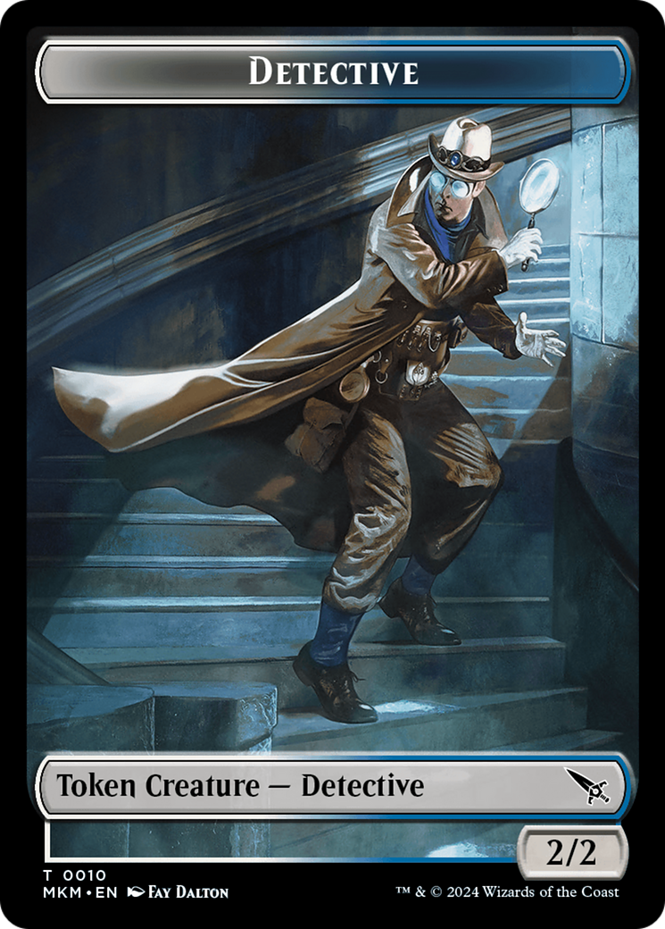 Detective // Bat Double-Sided Token [Murders at Karlov Manor Tokens] | Jack's On Queen