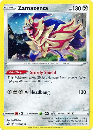 Zamazenta (SWSH034) [Sword & Shield: Black Star Promos] | Jack's On Queen